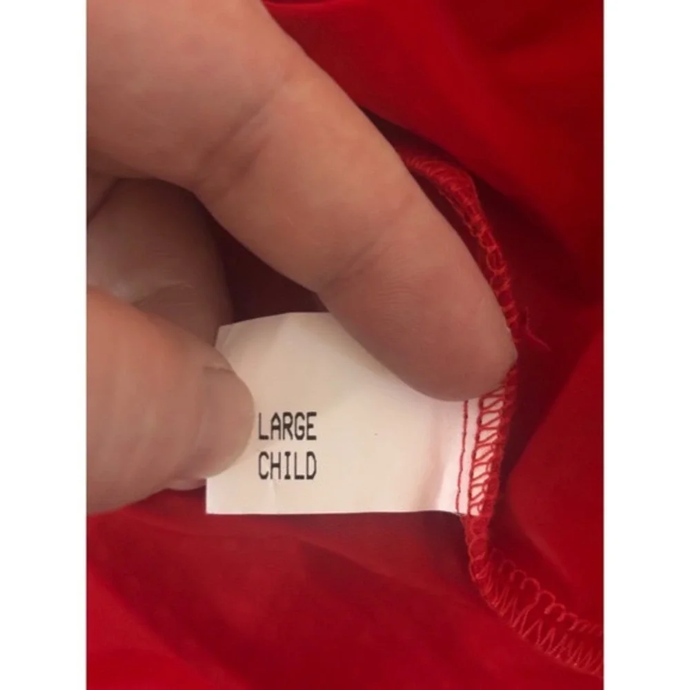 The‎ Competitor Child Size Large Red Sequin Dance Gymnastics Leotard Dress